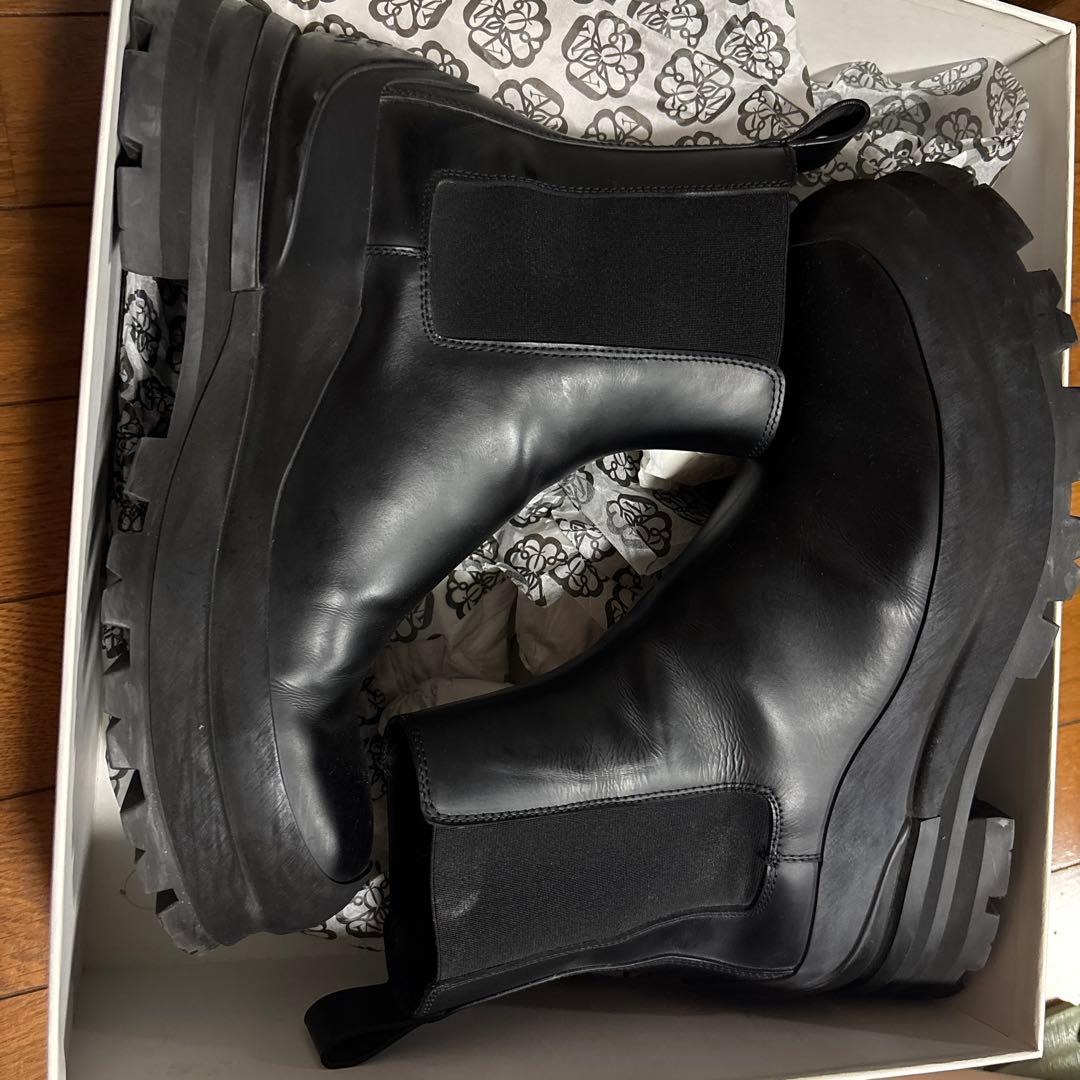 Alexander McQueen ブラック サイドゴアブーツ