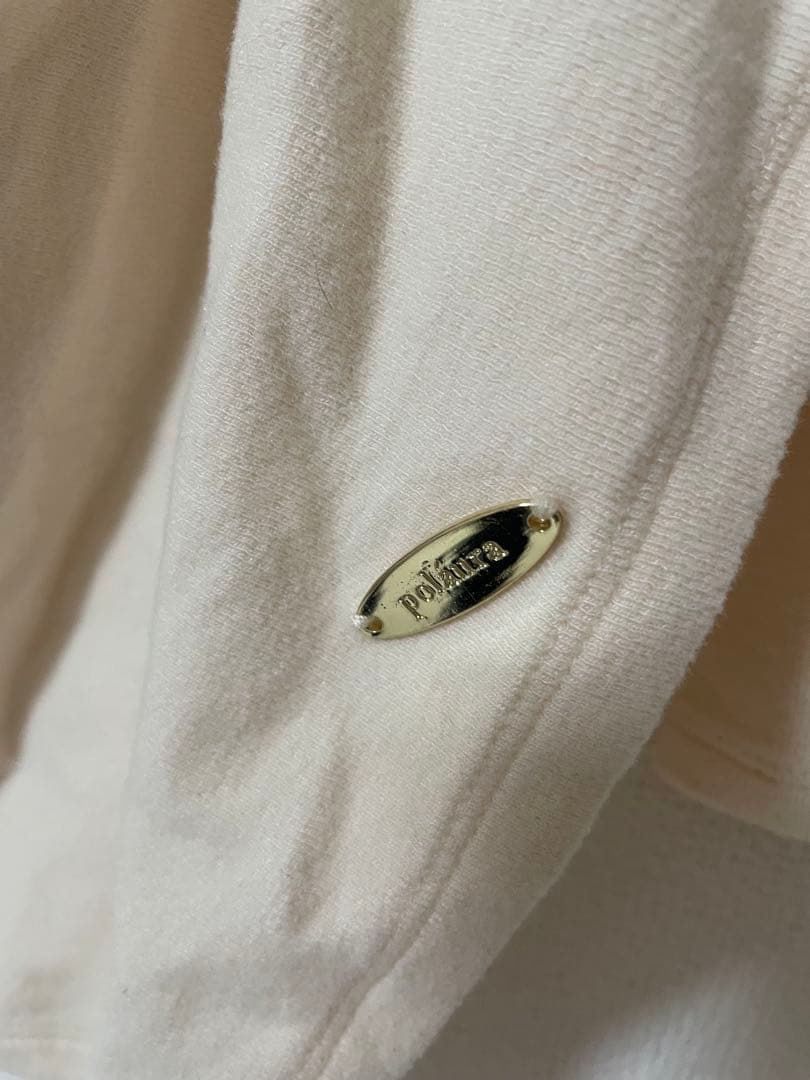 polaura アシンメトリードレープロングスリーブトップス　アイボリー