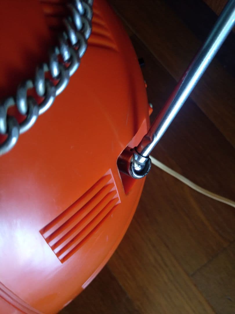 ビクター球形 白黒テレビ レトロ フリフリQ 9T-11 オレンジ【値下げ】