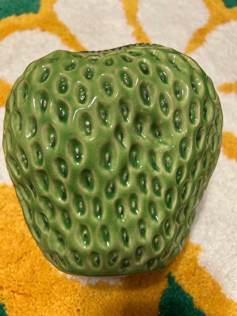 最終価格♠︎デスポッツ♦︎いちご花瓶　ミドリ美品♣︎2025/08購入★サイズL