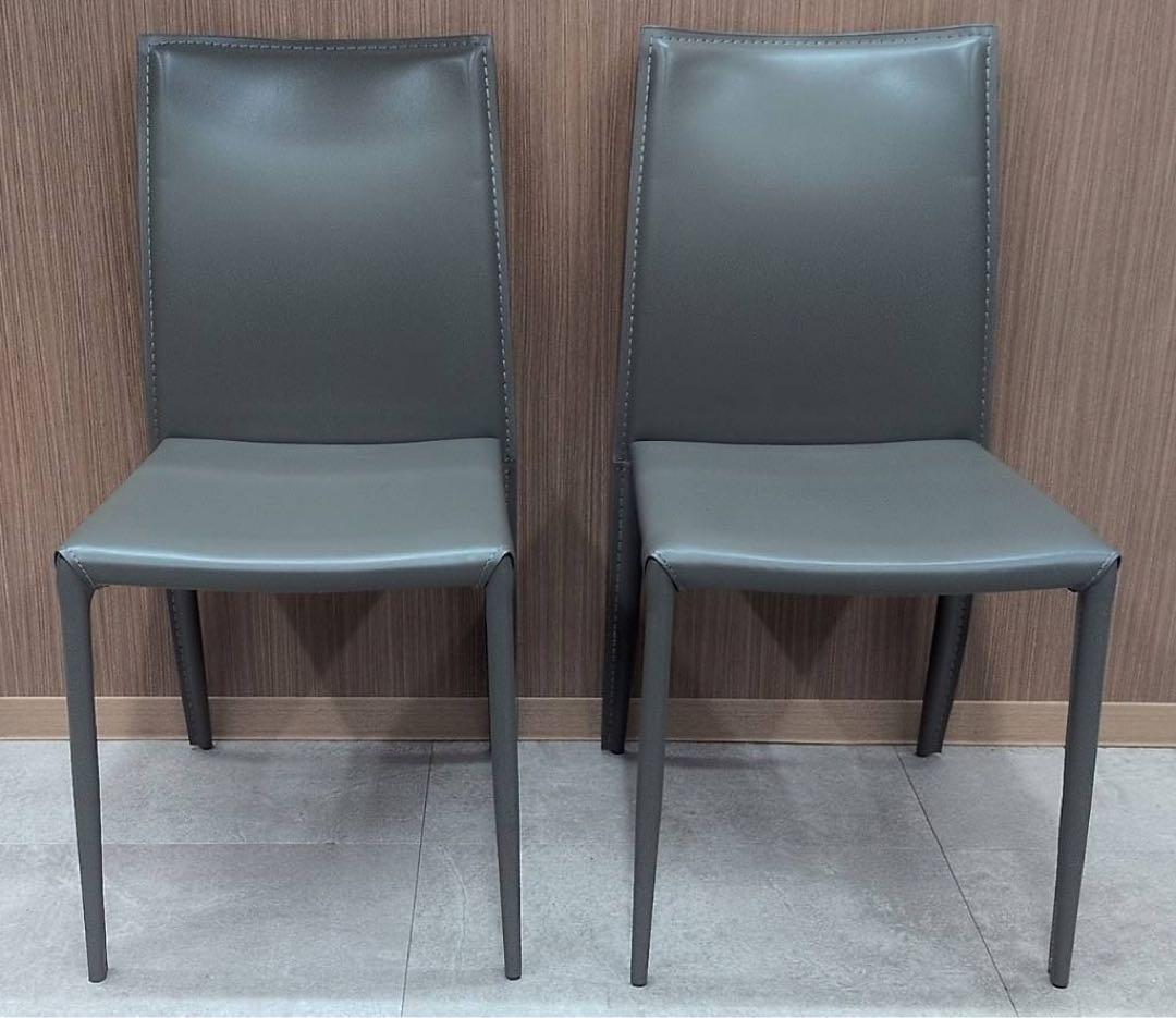 送料込み クラスティーナ ダイニング チェア イス 椅子 ブラック 2脚セット