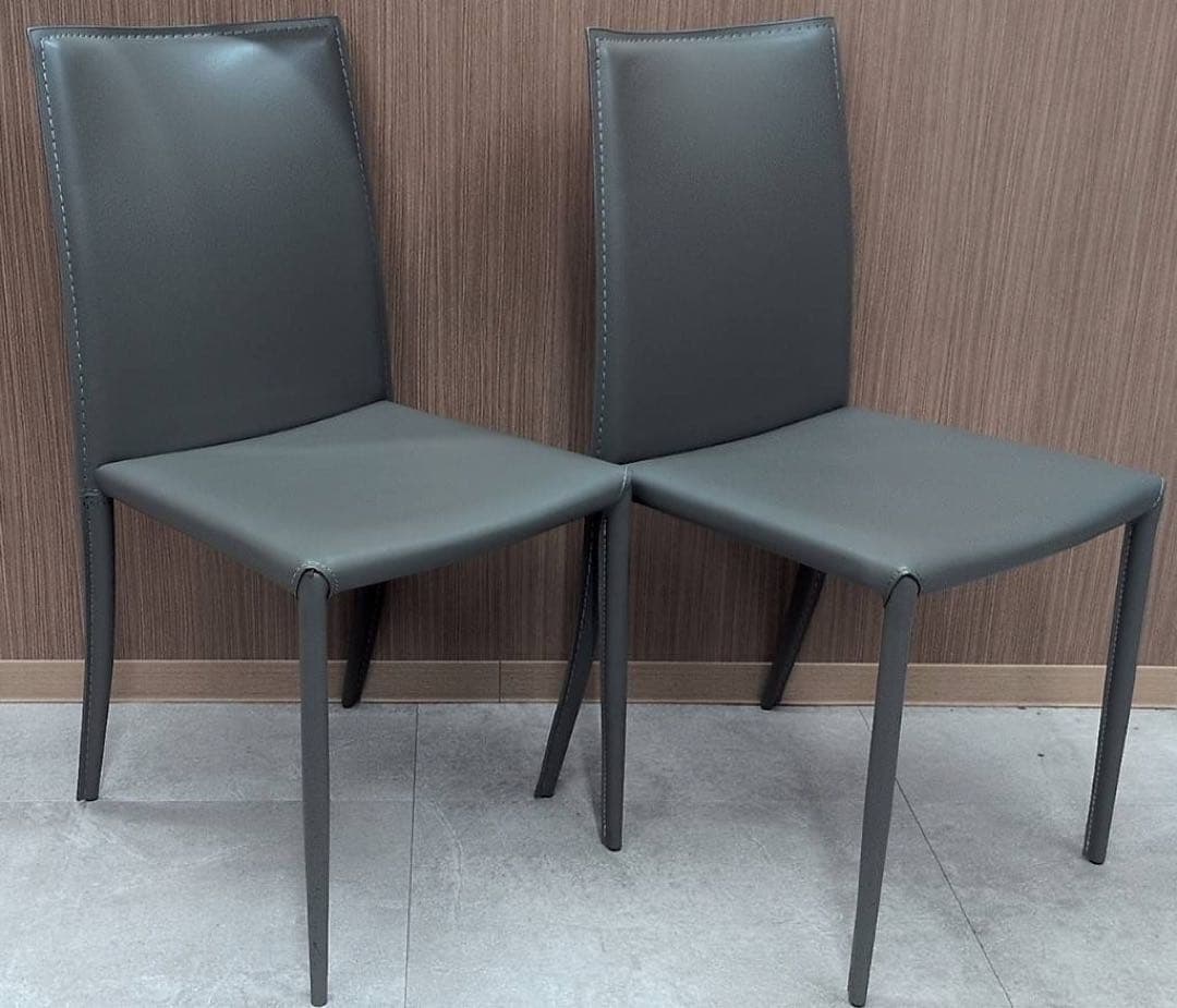 送料込み クラスティーナ ダイニング チェア イス 椅子 ブラック 2脚セット