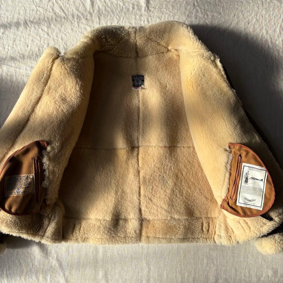 【美品】AVIREX アヴィレックス B-3 ムートン フライトジャケット 42