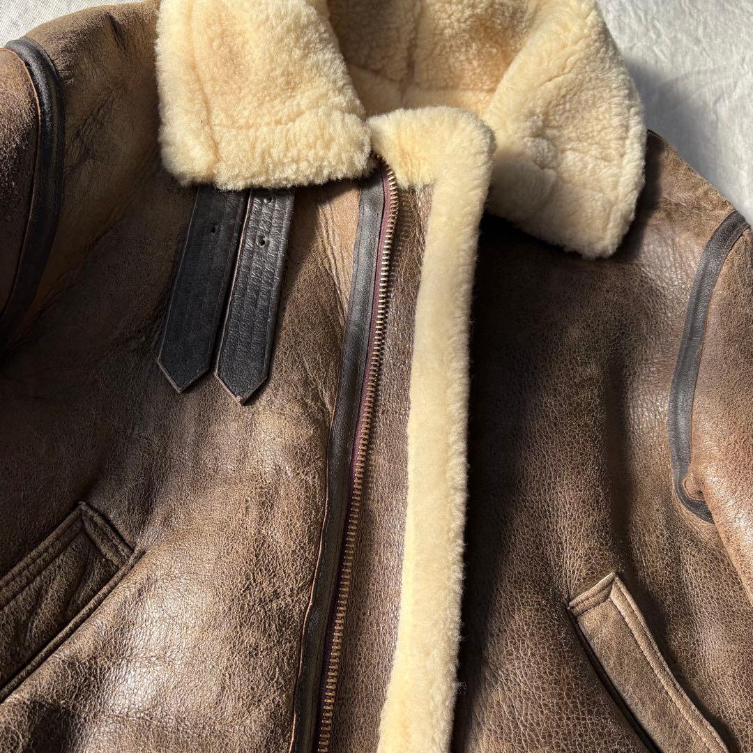 【美品】AVIREX アヴィレックス B-3 ムートン フライトジャケット 42