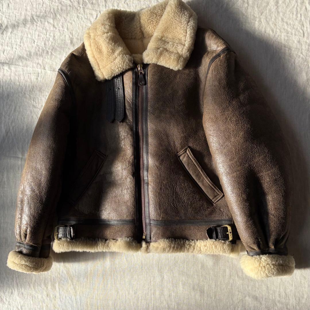 【美品】AVIREX アヴィレックス B-3 ムートン フライトジャケット 42