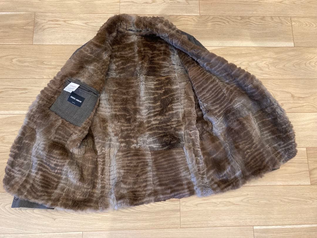 T*J様 グレー ファー襟 テーラードジャケット