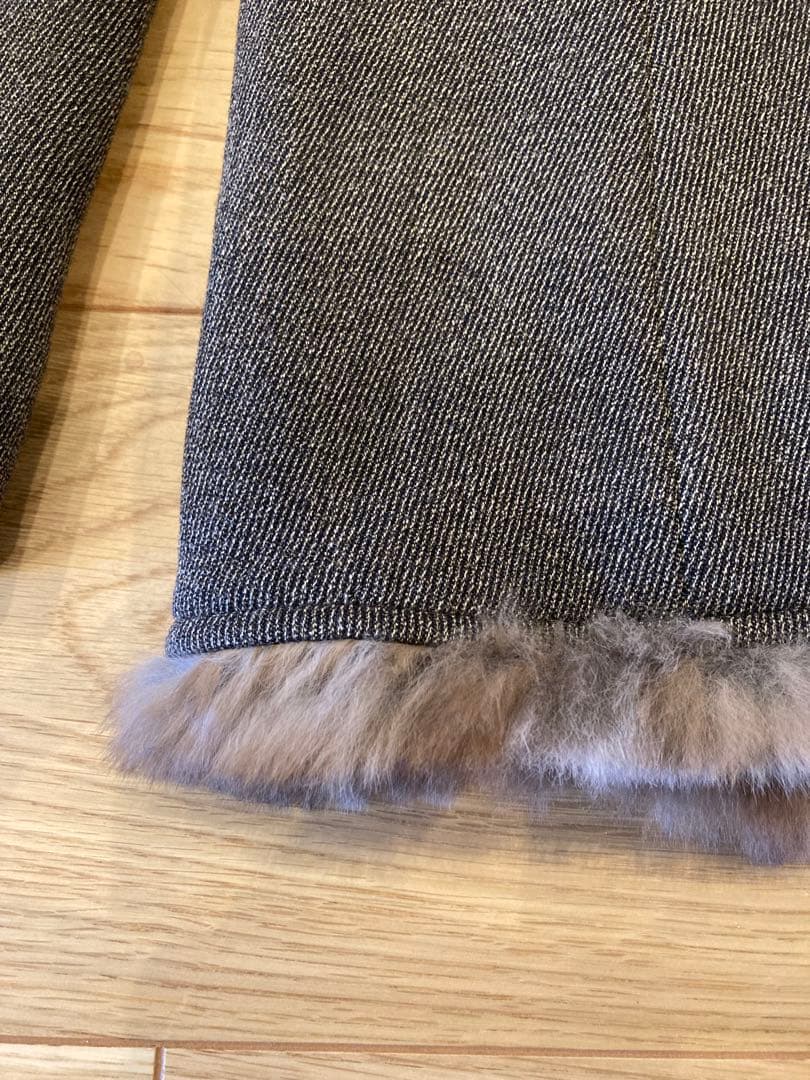 T*J様 グレー ファー襟 テーラードジャケット