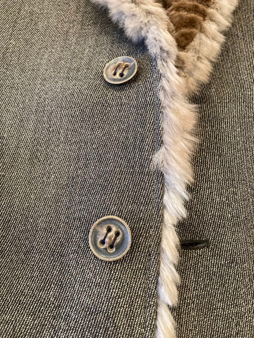 T*J様 グレー ファー襟 テーラードジャケット