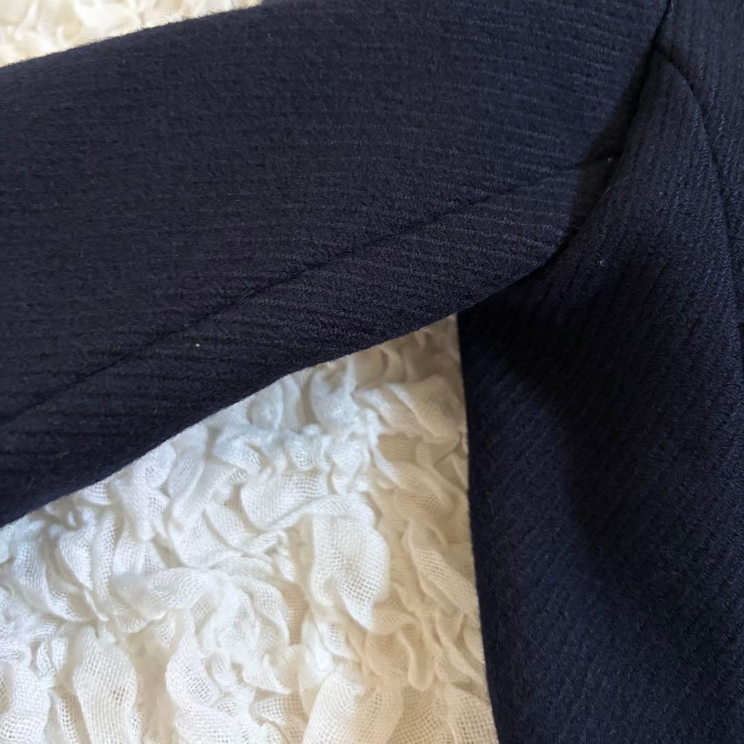 【美品！特価！】MaxMara 銀タグ チェスターコート 比翼 ダブル 濃紺