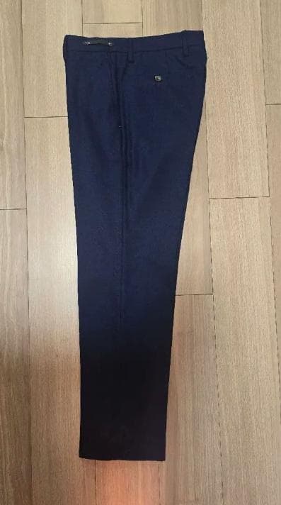 定価4.2万 PT01 SUPER 110'S ネイビー スラックス フランネル