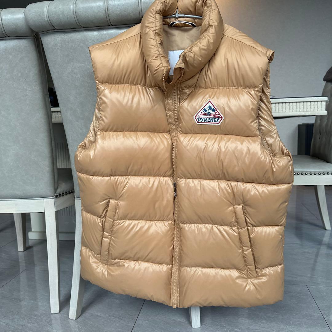 PYRENEX ベージュ ダウンベスト XL