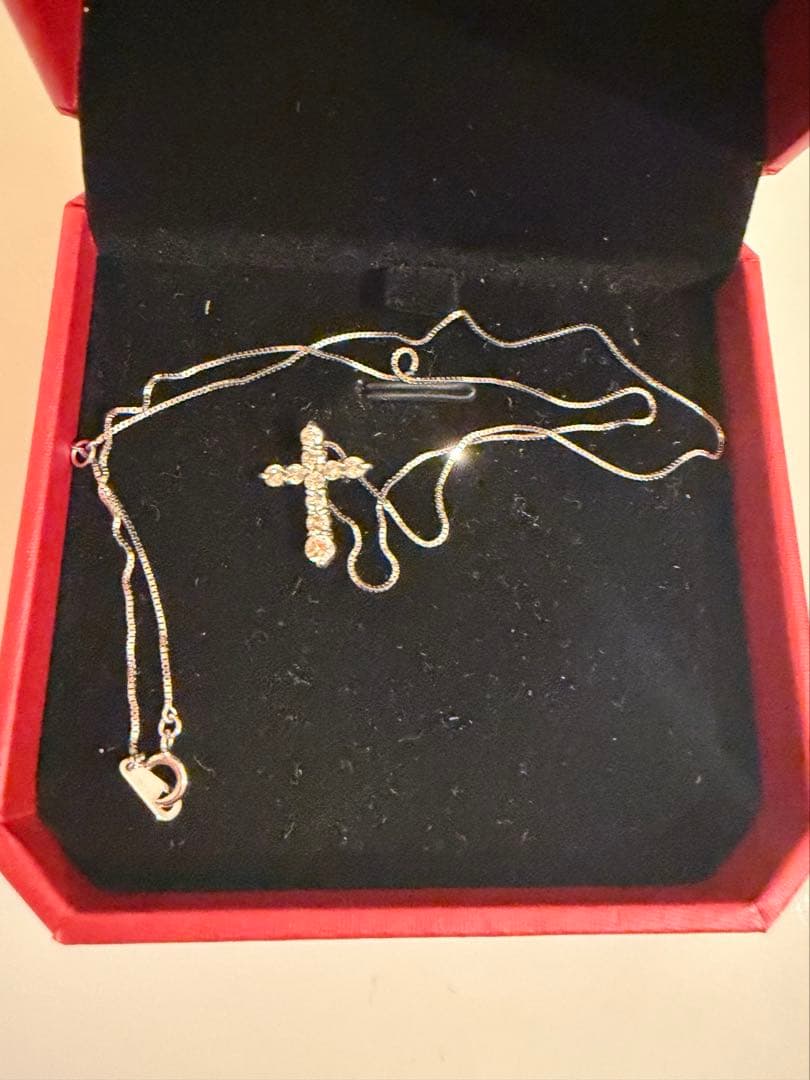 プラチナ900 0.5ct クロス ダイヤモンド