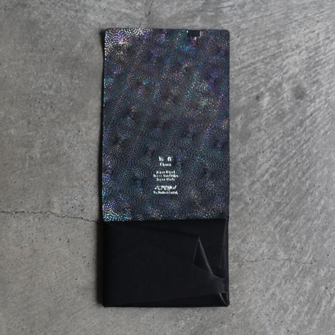 所作　財布　Short Wallet1.0 ブラック×鮫小紋