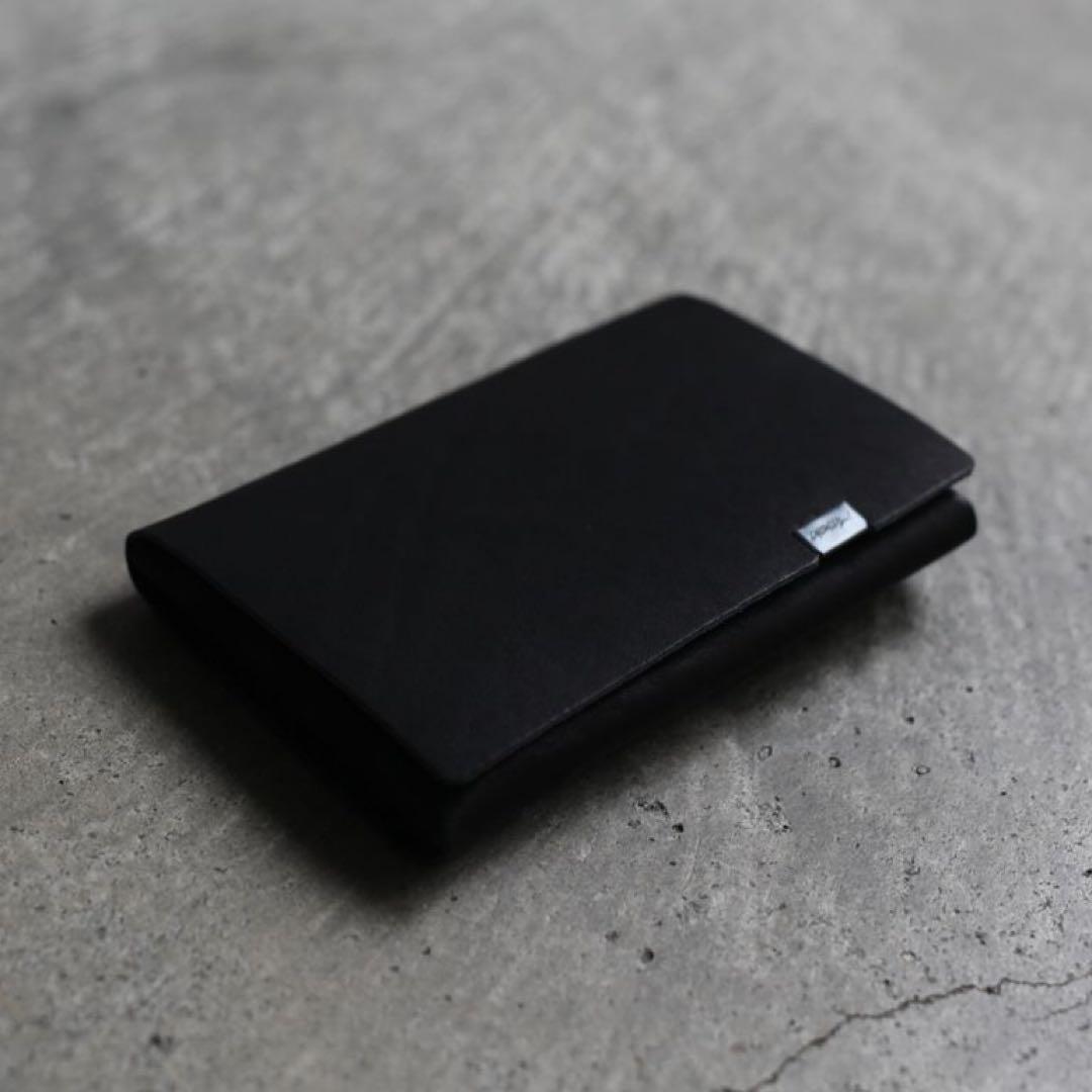 所作　財布　Short Wallet1.0 ブラック×鮫小紋