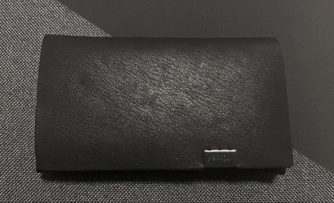 所作　財布　Short Wallet1.0 ブラック×鮫小紋