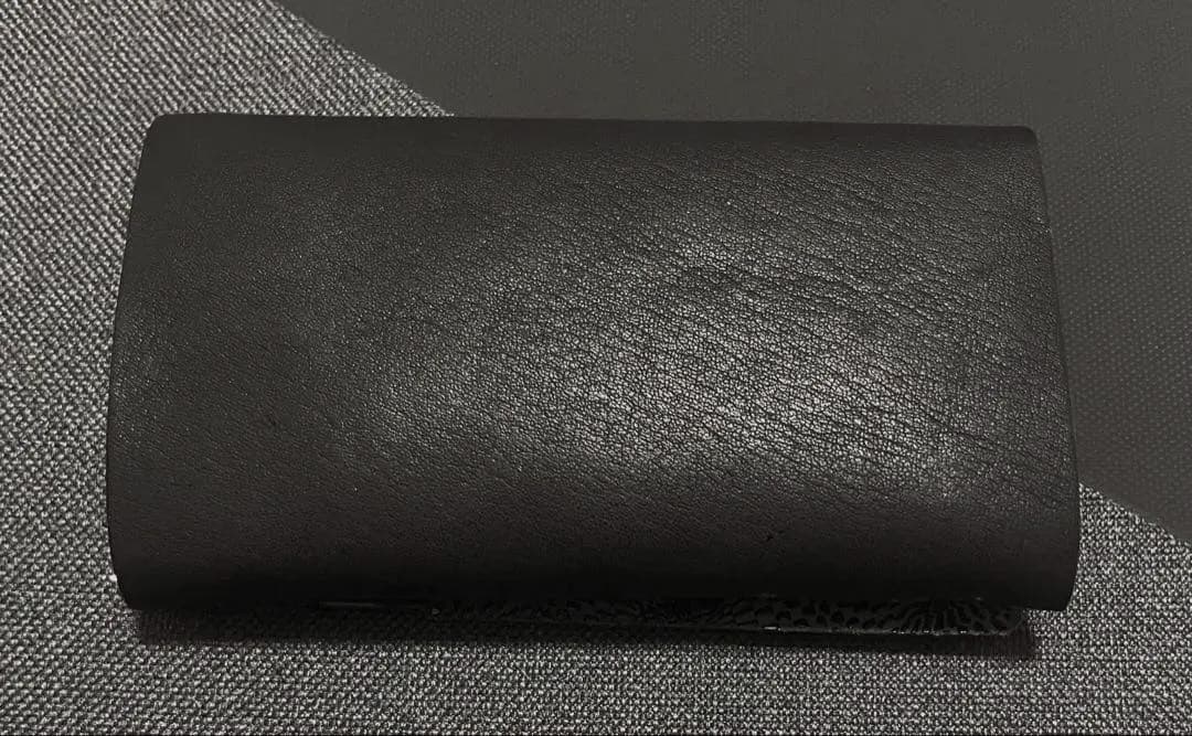 所作　財布　Short Wallet1.0 ブラック×鮫小紋