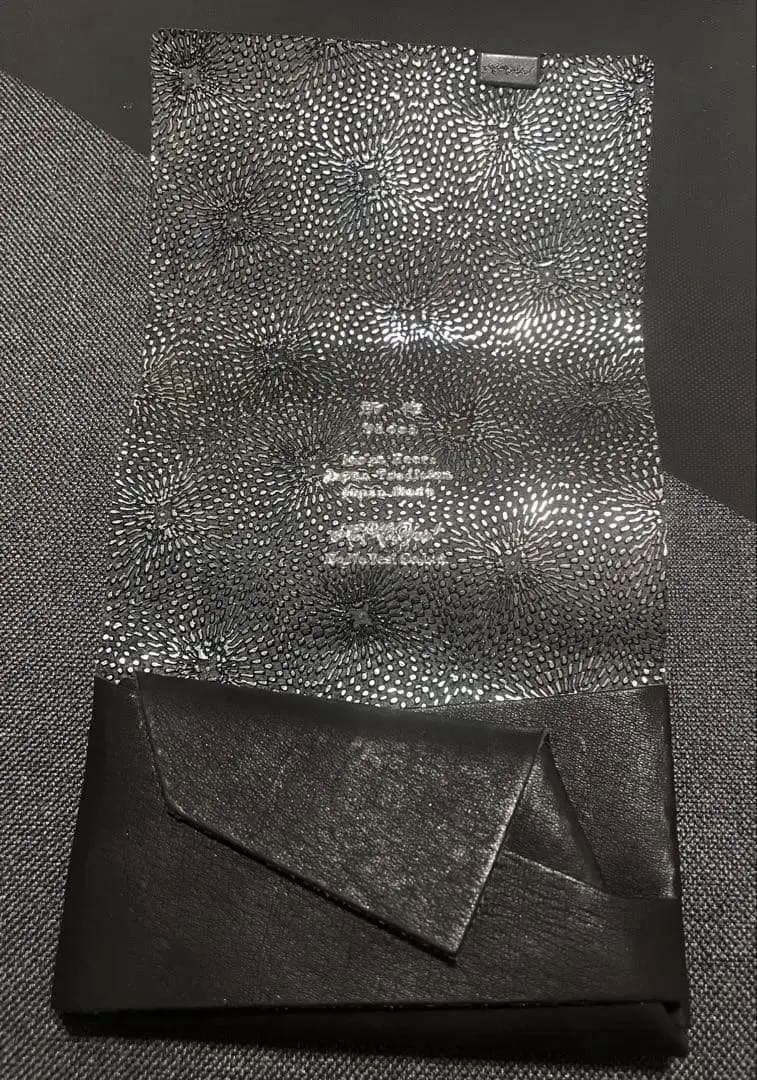 所作　財布　Short Wallet1.0 ブラック×鮫小紋