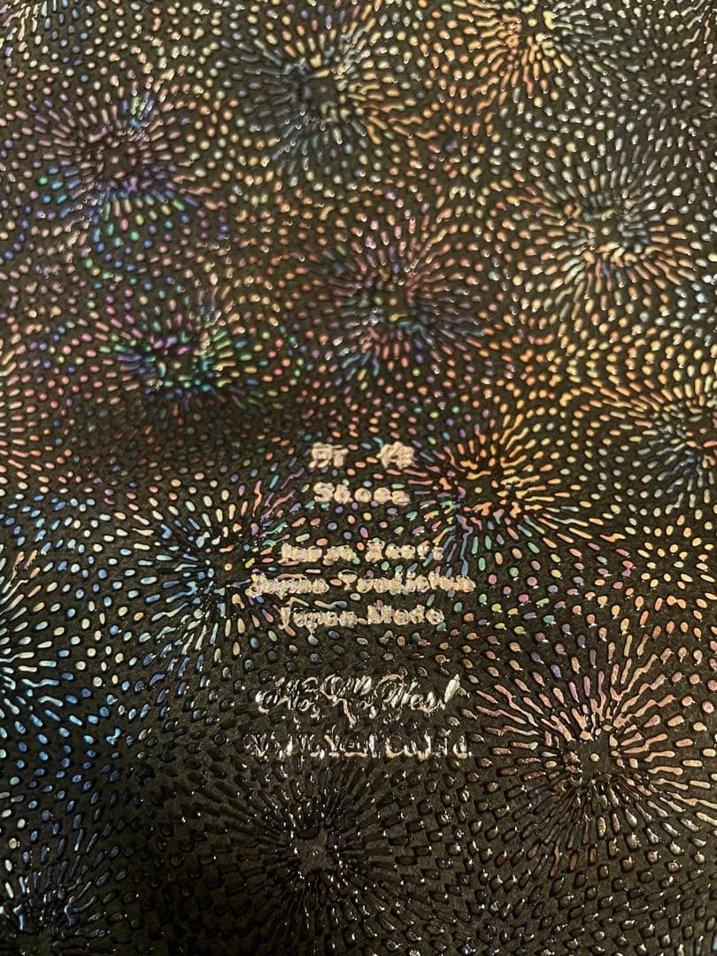 所作　財布　Short Wallet1.0 ブラック×鮫小紋