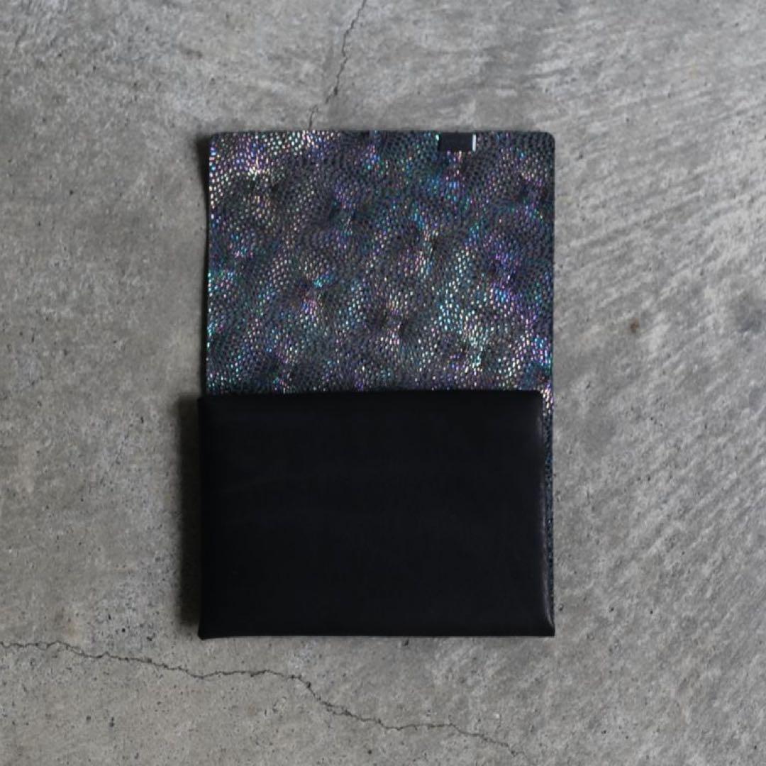 所作　財布　Short Wallet1.0 ブラック×鮫小紋