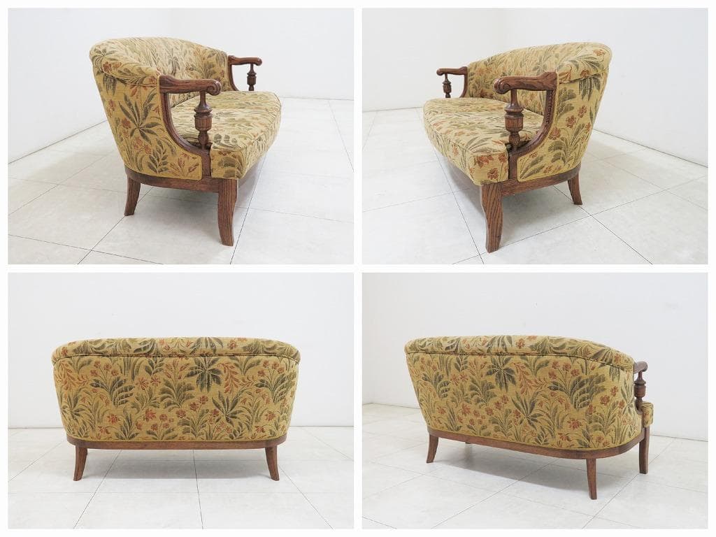 ★美品★■三越家具 ブルージュ■2人掛けソファ■オーク■日本製■カントリーハウス