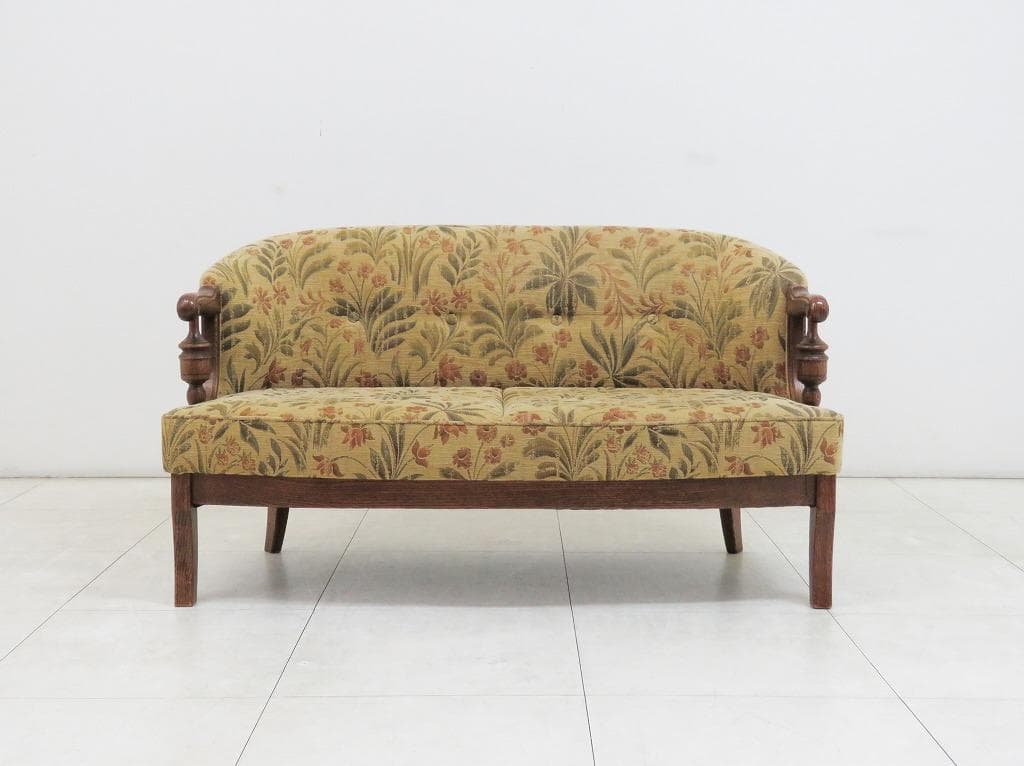 ★美品★■三越家具 ブルージュ■2人掛けソファ■オーク■日本製■カントリーハウス