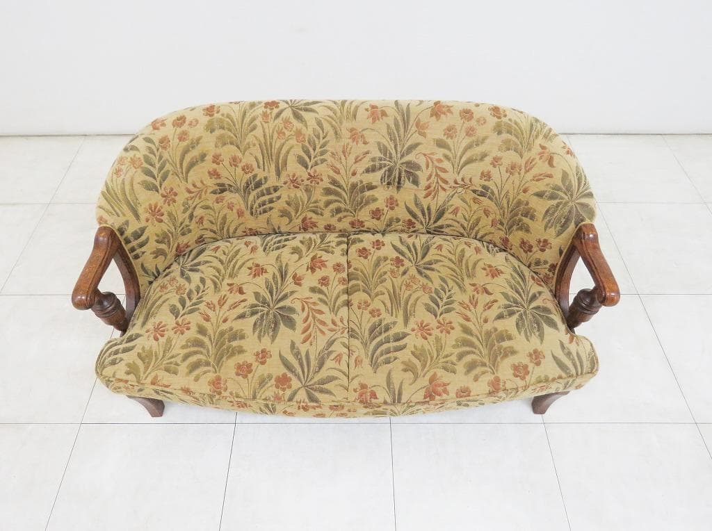 ★美品★■三越家具 ブルージュ■2人掛けソファ■オーク■日本製■カントリーハウス