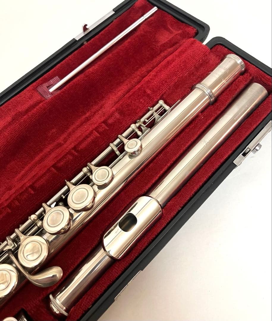 演奏確認 送料無料 YAMAHA フルート YFL-211 Eメカ搭載 銀メッキ