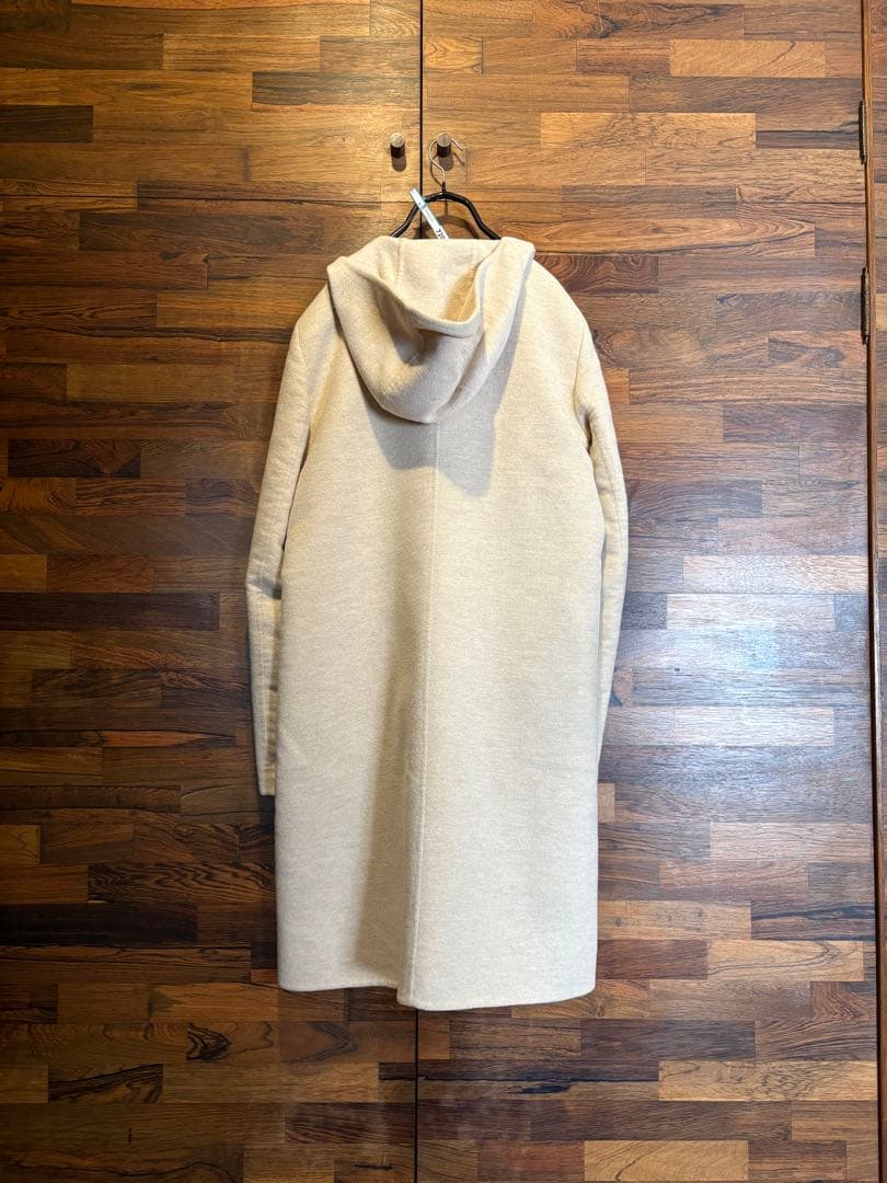 S Max Mara　フード　コート　ベージュ　ダブルフェイス　マックスマーラ