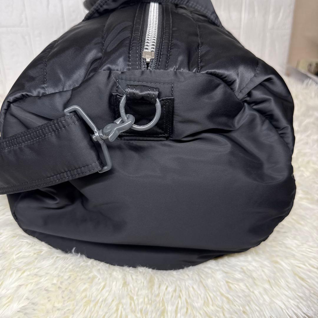 【美品】ポーター タンカー 2Way ドラムバッグ Lサイズ ブラック W57