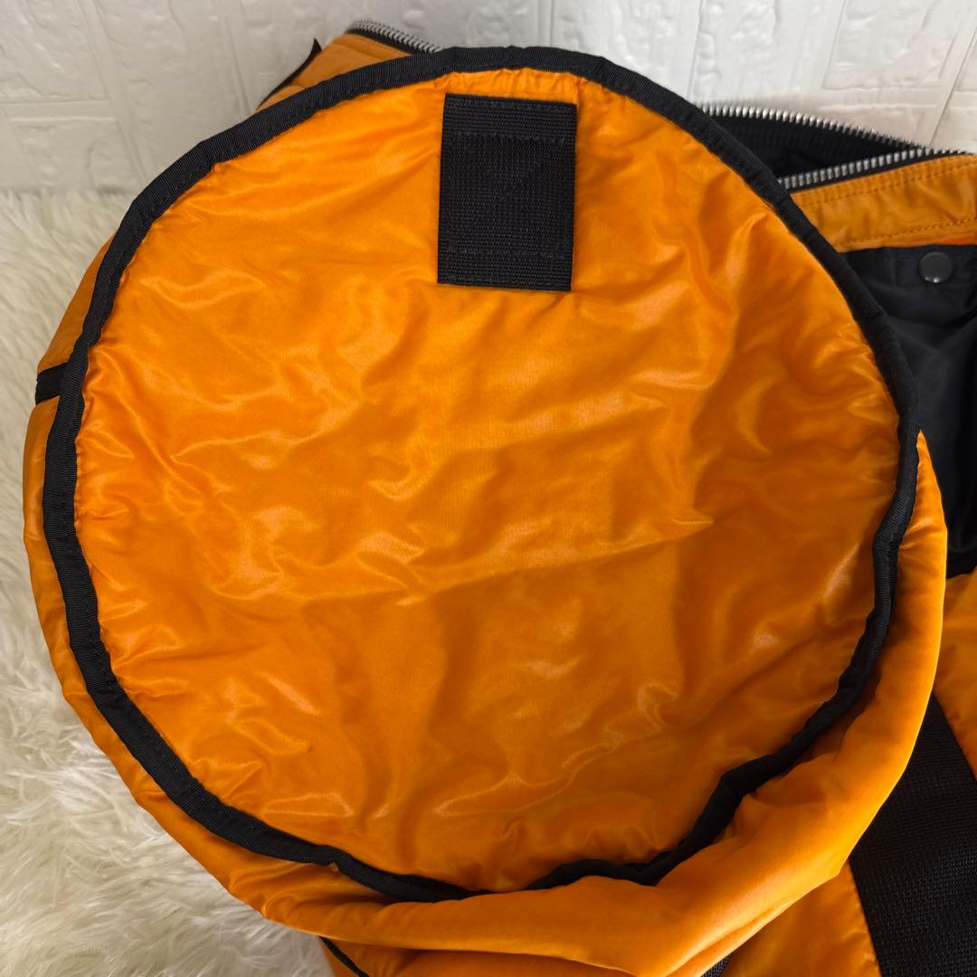 【美品】ポーター タンカー 2Way ドラムバッグ Lサイズ ブラック W57