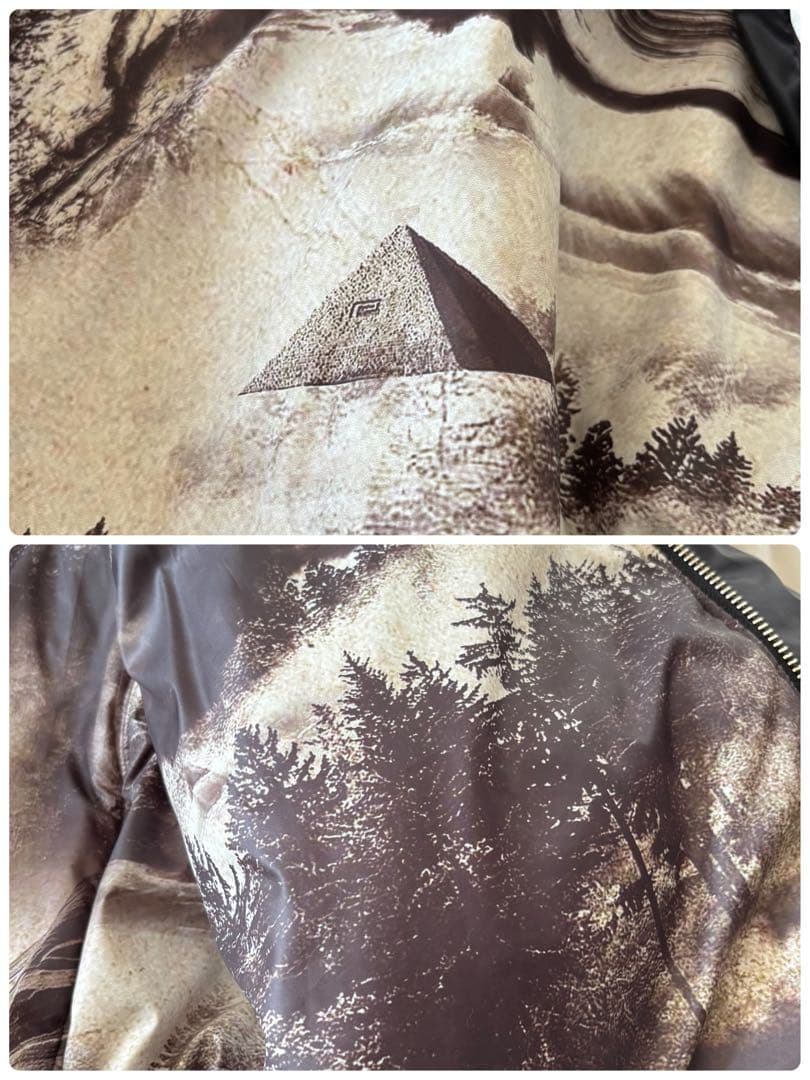 Reversal POLARTEC MA-1 総柄裏地 XL 黒