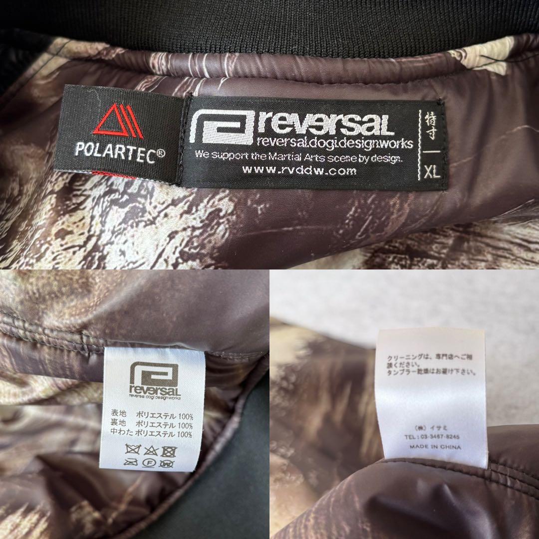 Reversal POLARTEC MA-1 総柄裏地 XL 黒