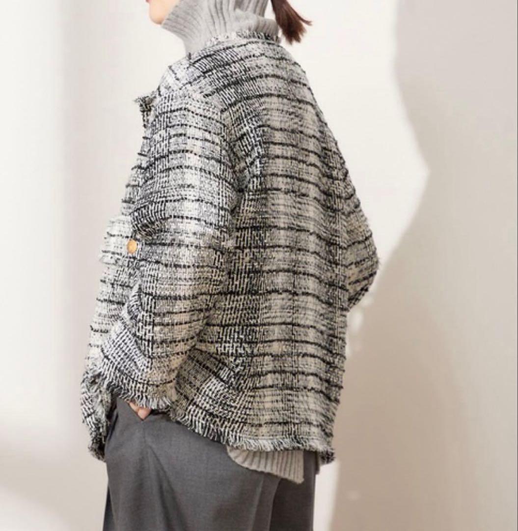 ジャーナルスタンダードレサージュ 美品 GIOLICAツイードWIDEジャケット
