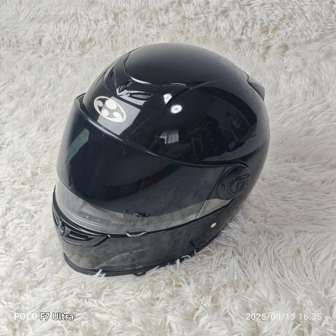 【希少】オーギーケーカブト　VALER　システムヘルメット　Lサイズ　黒