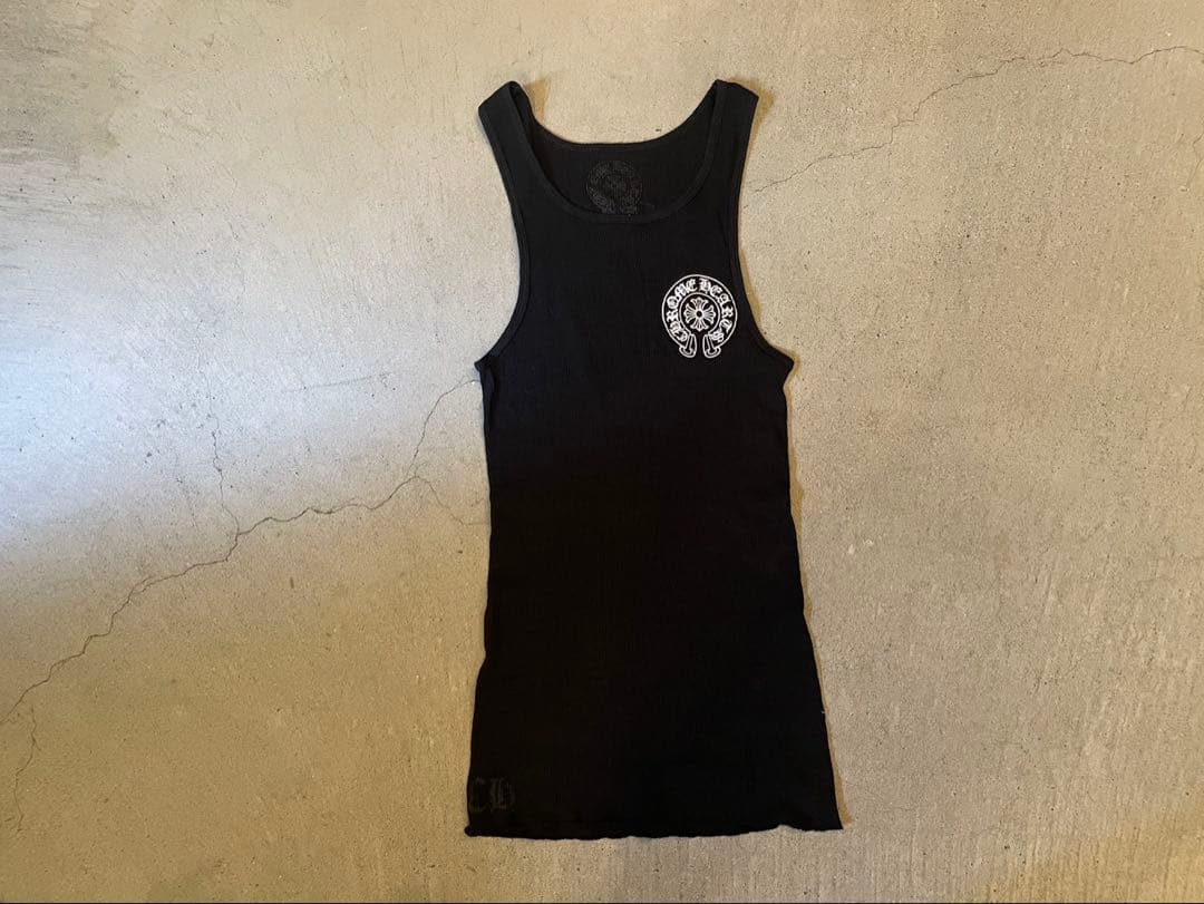 1番人気モデル　クロムハーツ　ホースシュー　タンクトップ　黒　S