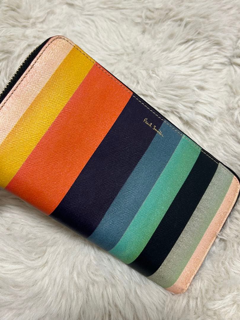 Paul Smith ポールスミス マルチストライプ 長財布
