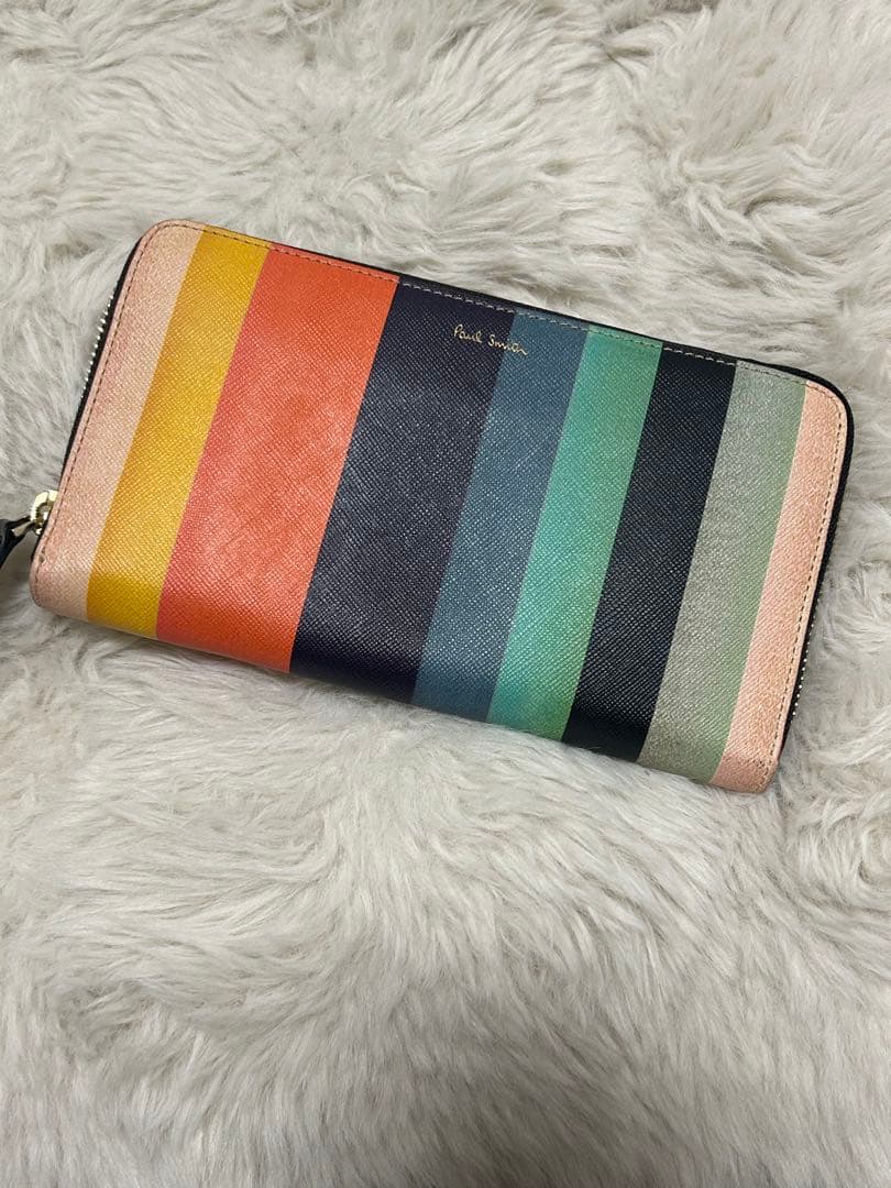Paul Smith ポールスミス マルチストライプ 長財布