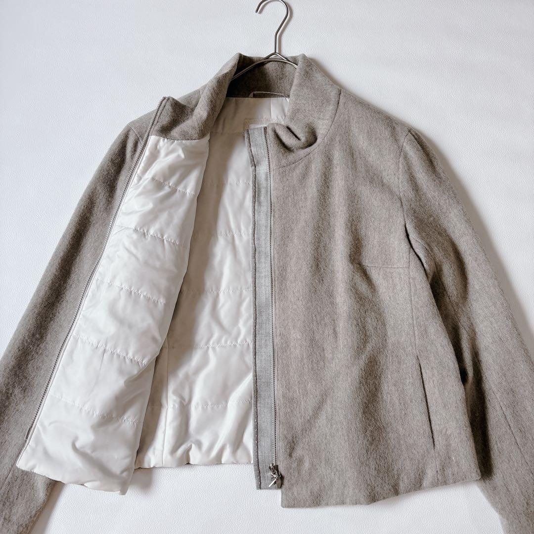 未使用級♡ブランベール 中綿ジャケット モニーレ 近年 スタンドカラー Lサイズ
