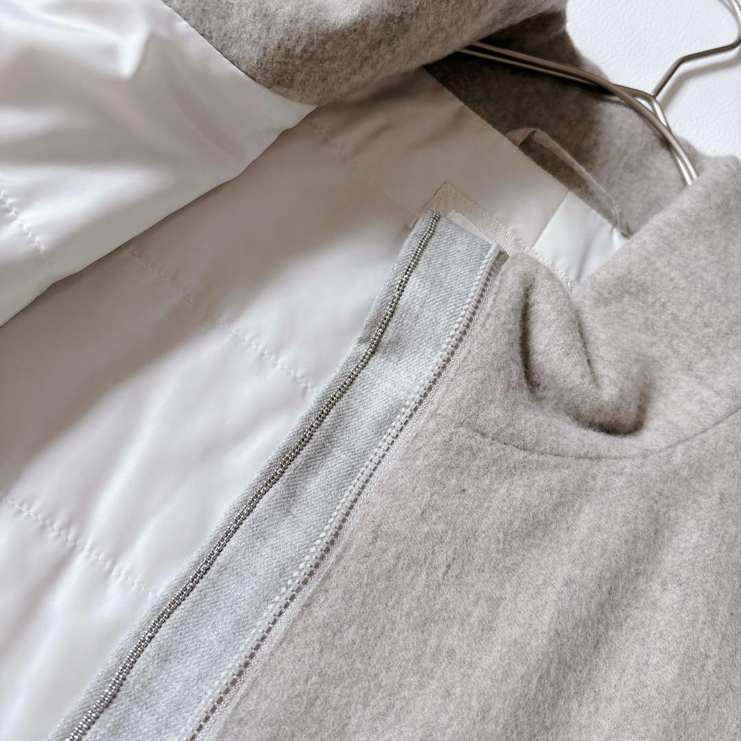 未使用級♡ブランベール 中綿ジャケット モニーレ 近年 スタンドカラー Lサイズ