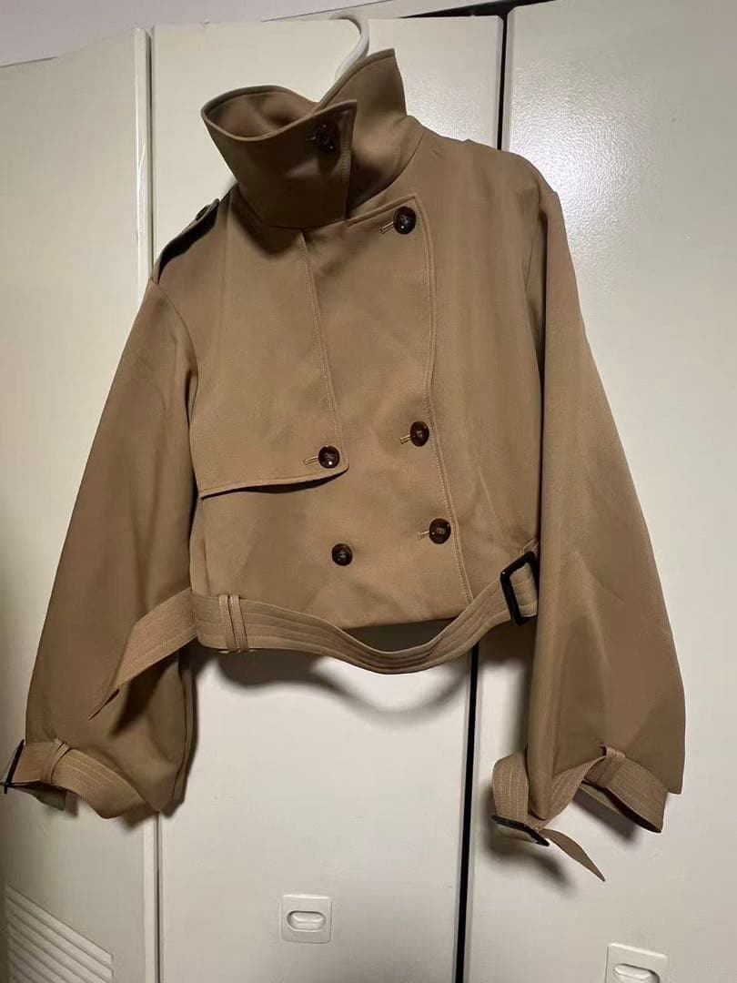 shéller トレンチコート 2way short trench coat