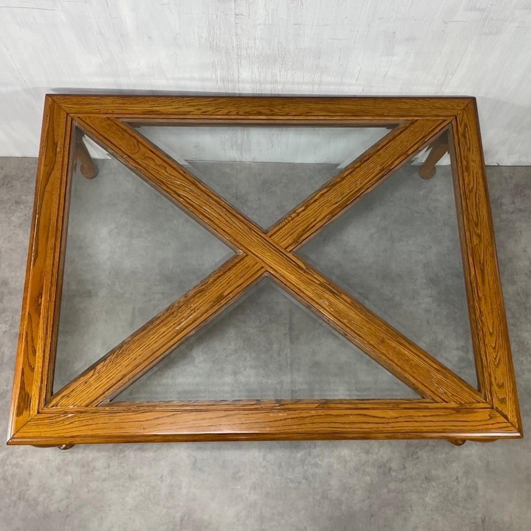 Thomasville トーマスビル オーク材 センターテーブル 猫脚 USA