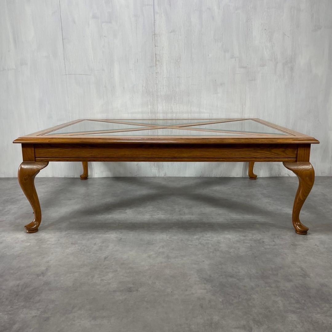 Thomasville トーマスビル オーク材 センターテーブル 猫脚 USA