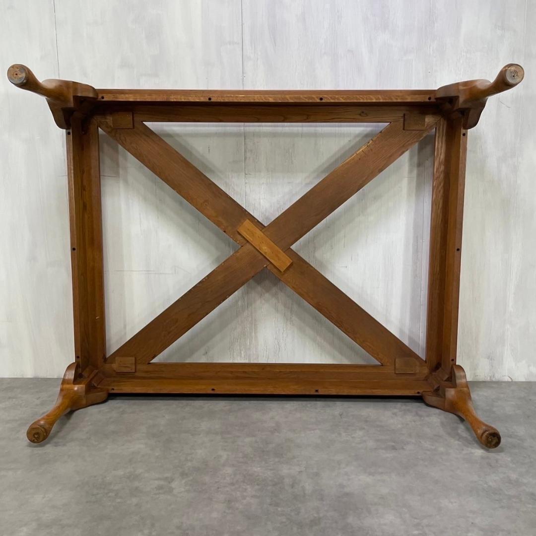 Thomasville トーマスビル オーク材 センターテーブル 猫脚 USA