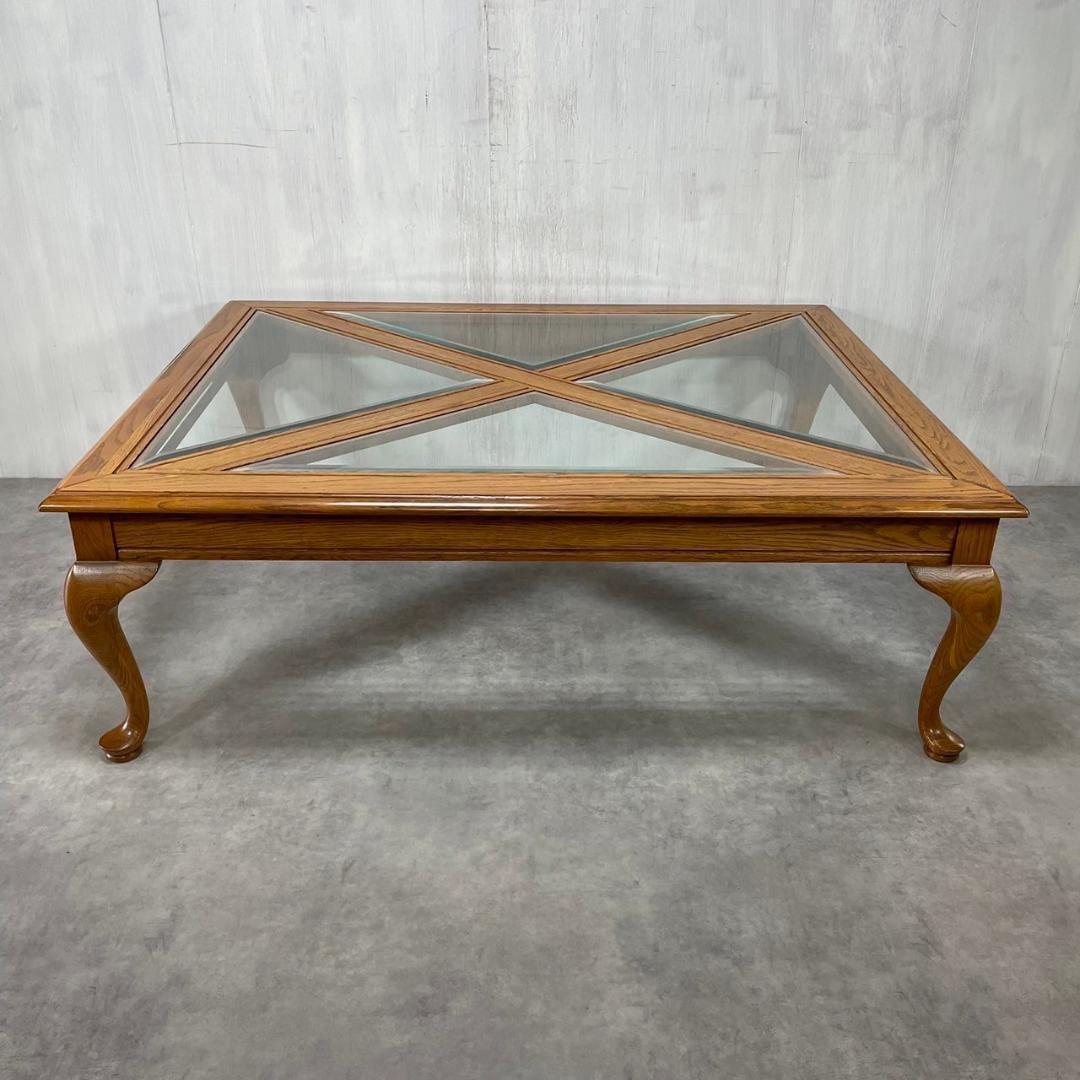 Thomasville トーマスビル オーク材 センターテーブル 猫脚 USA