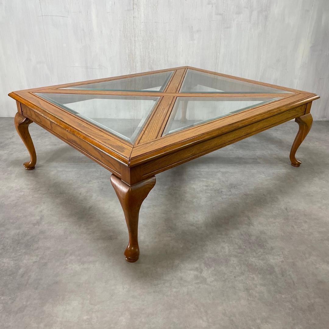 Thomasville トーマスビル オーク材 センターテーブル 猫脚 USA