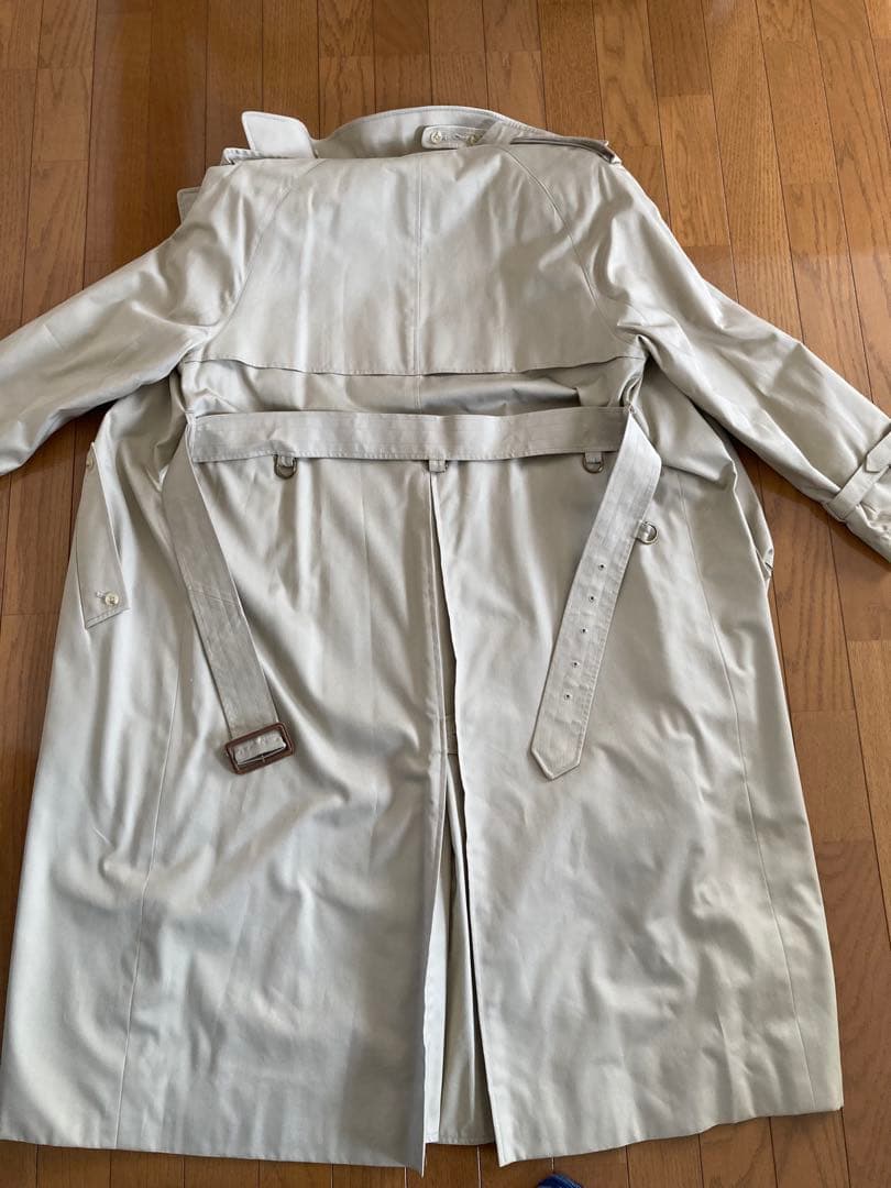 Aquascutumレディース　ロングトレンチコート ベージュ　Lサイズ