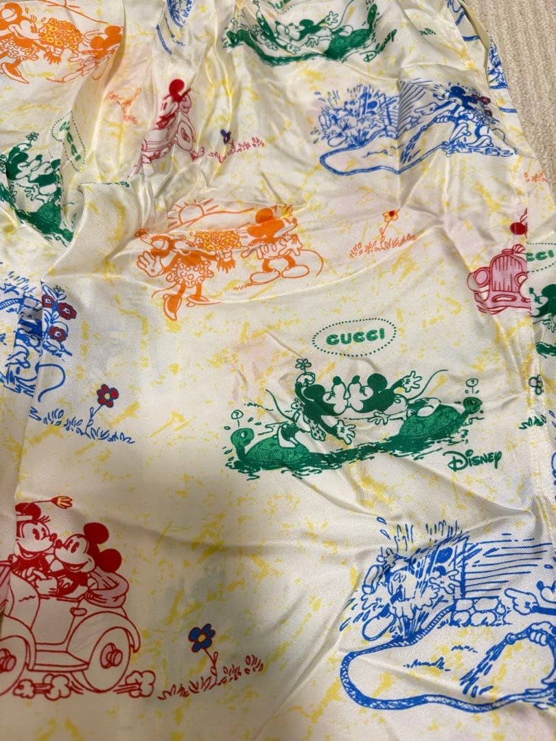 「良品」GUCCI×ディズニーコラボ100%シルクパンツ36