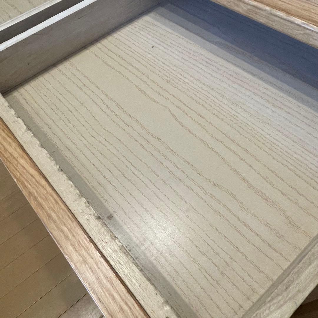 無印良品　オーク　無垢材　デスク