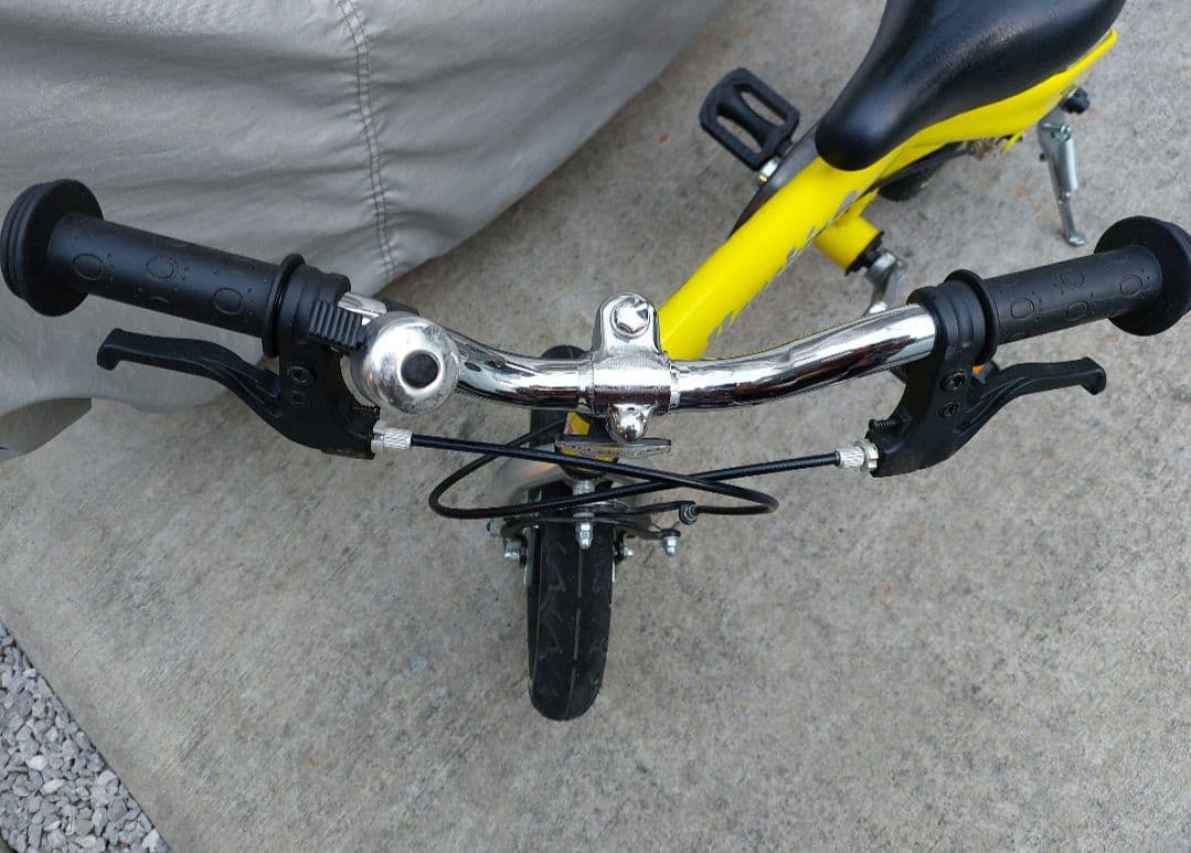 美品　C617　へんしんバイク　キッズ　子供　自転車　イエロー　12インチ