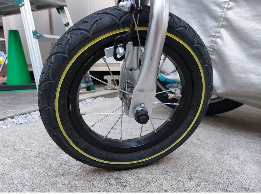 美品　C617　へんしんバイク　キッズ　子供　自転車　イエロー　12インチ